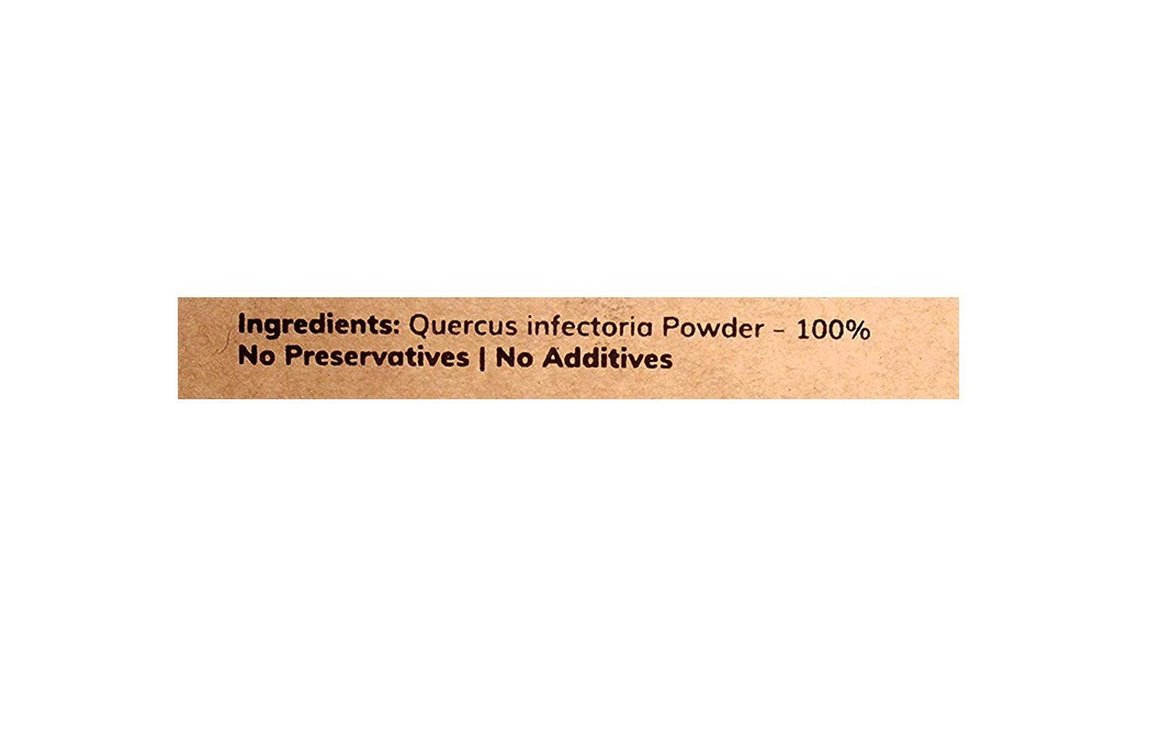 MB Herbals Oak Gall Powder, Quercus Infectoria   Pack  100 grams